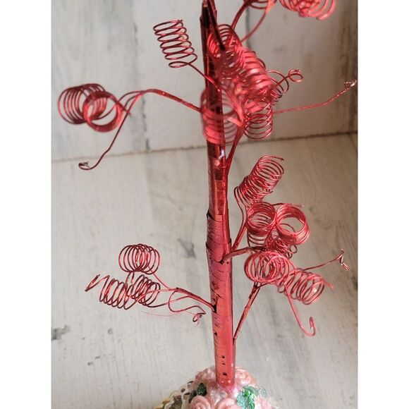 Unique blown glass wedding cake ornament tree Xmas glitter - Picture 11 of 16